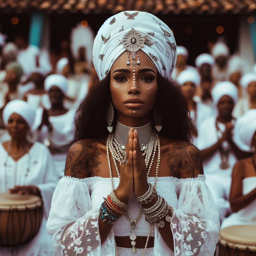 Orações na Umbanda - Representação artística