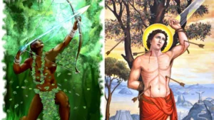 São Sebastião / Oxóssi - Representação artística