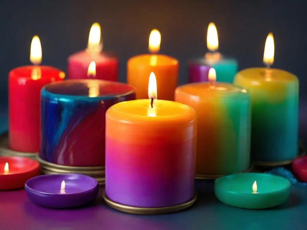 As Cores das Velas na Umbanda - Representação Artística