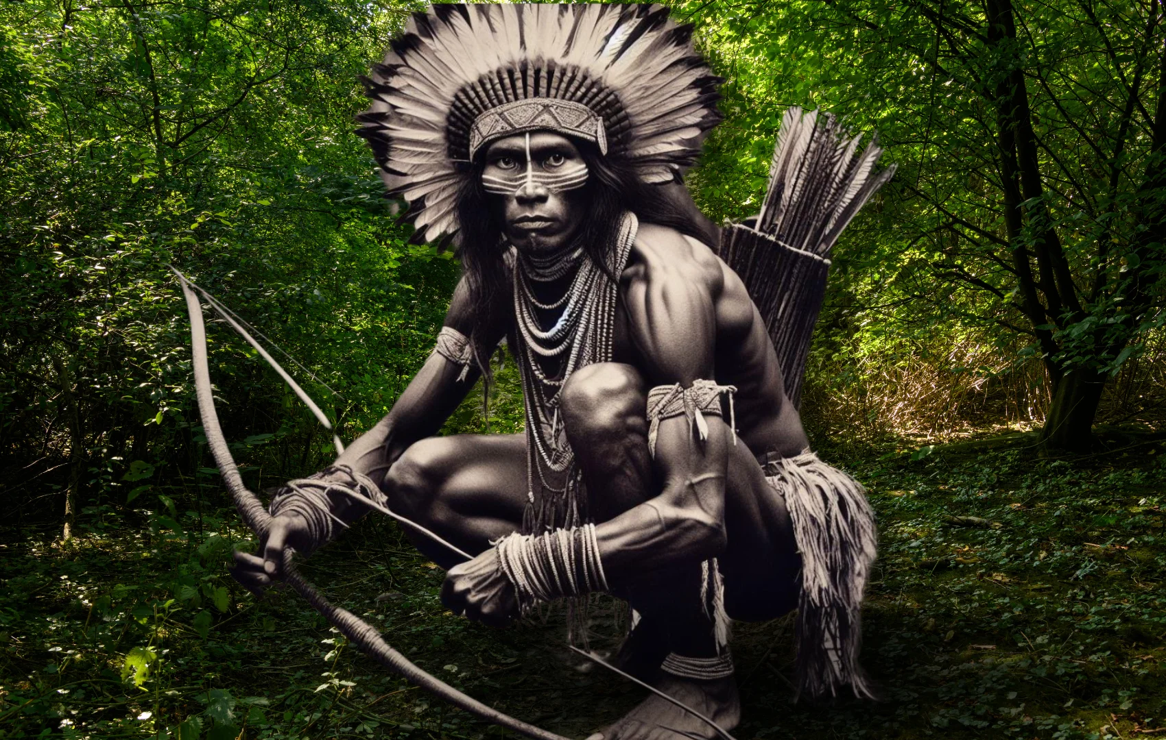 Caboclos Umbandistas - Representação artística