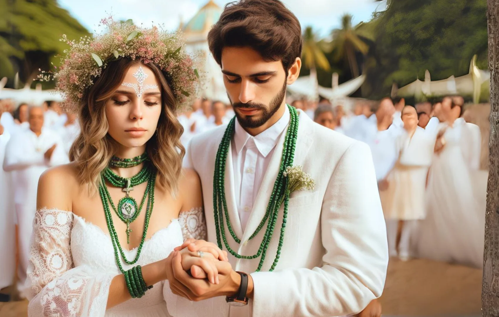 Casamento na Umbanda - Representação artística