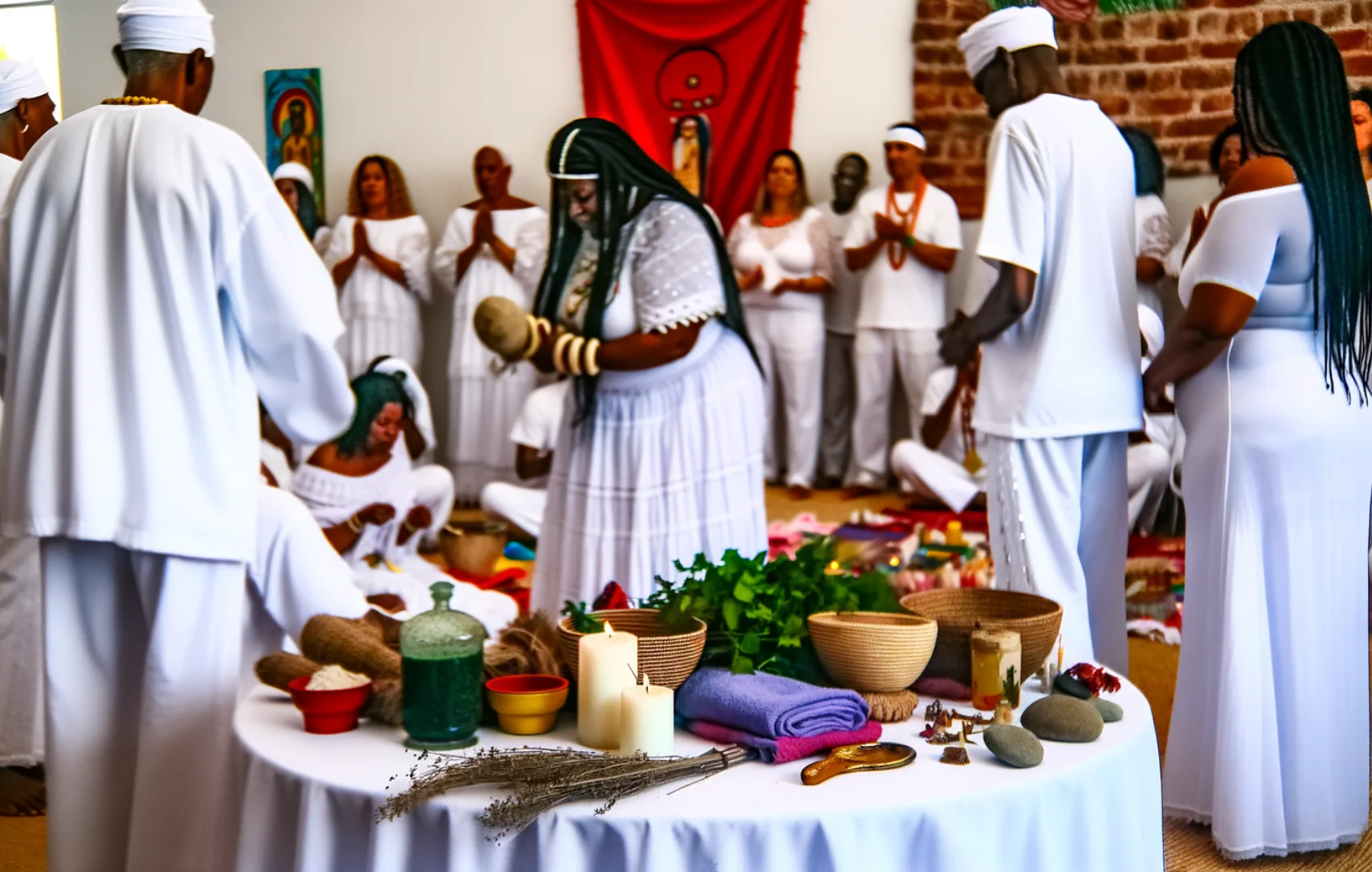 Saudação dos Orixás na Umbanda 1 Saudação dos Orixás - Representação Artística - RDU